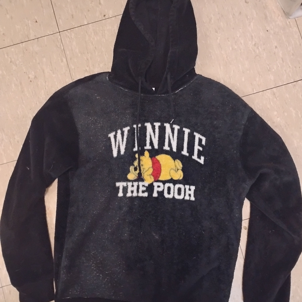 Winnie the Pooh Black Hoodie Sweater